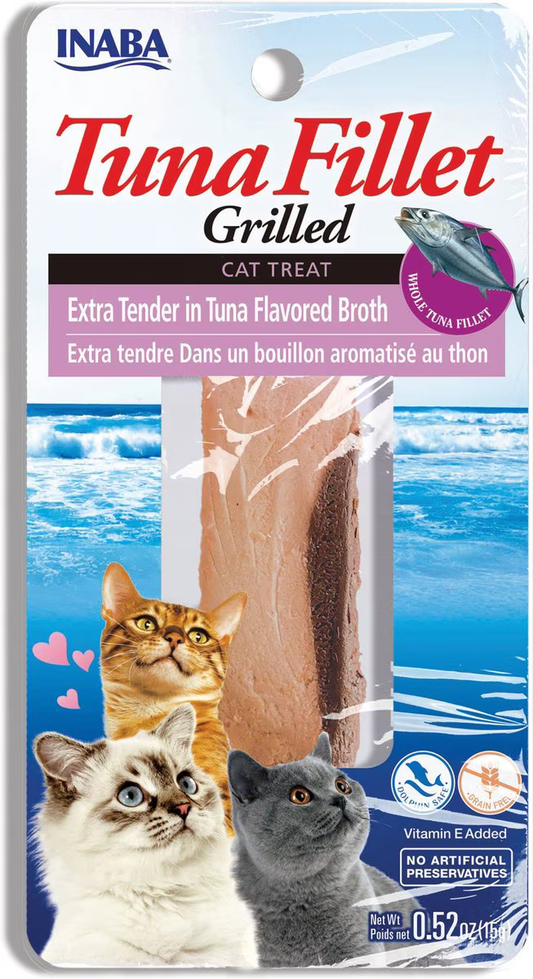 Snack Inaba Churu Filete Extra Tierno de Atún con caldo de Atún para Gato