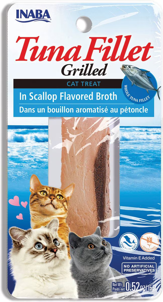 Snack Inaba Churu Filete de Atún con Vieras para Gato Adulto
