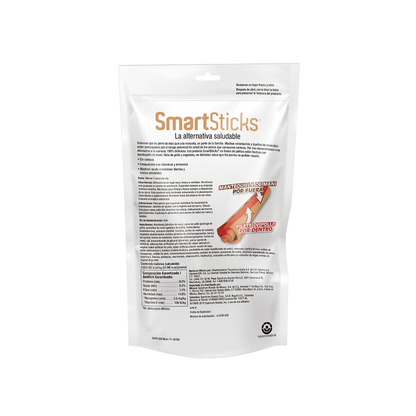 Snack SmartBones SmartSticks Penaut Butter para Perros X 5 Unidades