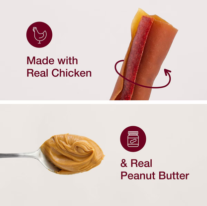 Snack SmartBones SmartSticks Penaut Butter para Perros X 5 Unidades