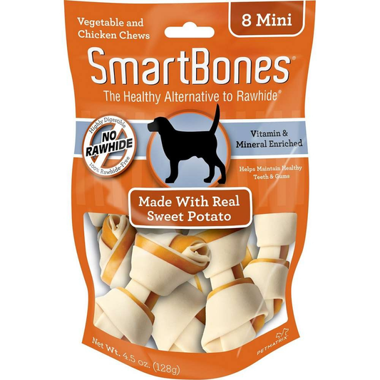 Snack SmartBones Sweet Potato para Perros X 8 unidades Mini