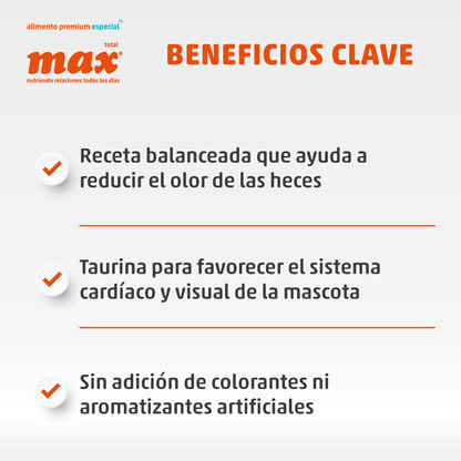 Alimento Max Cat Pollo y Arroz para Gatos Adultos